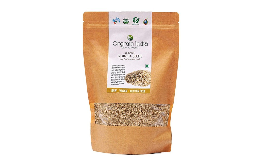 Orgrain India Organic Quinoa Seeds    Pack  500 grams